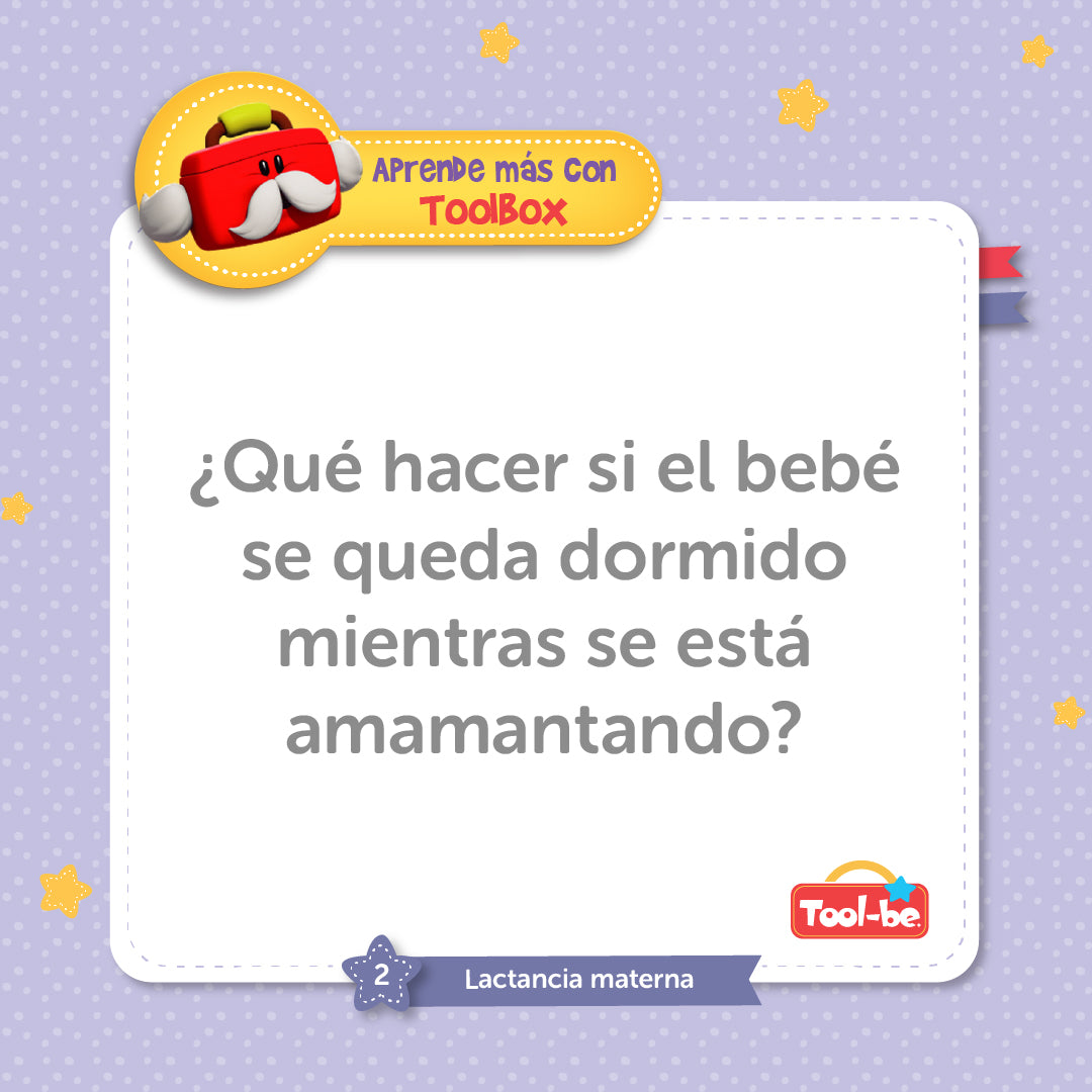 ¿Qué hacer si el bebé se queda dormido mientras se está amamantando?