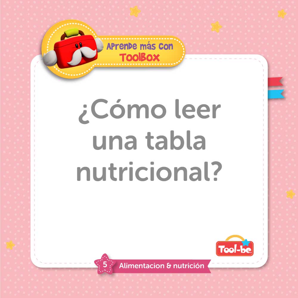 ¿Cómo leer la tabla nutricional de los alimentos?