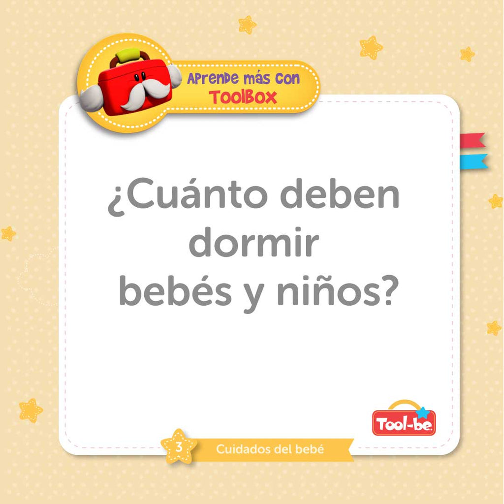 ¿Cuánto deben dormir los bebés y niños?