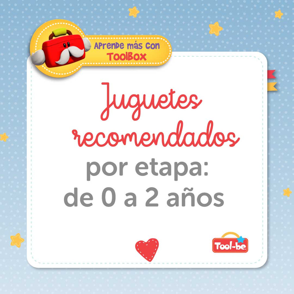 Juguetes recomendados por edad para bebés hasta los 2 años